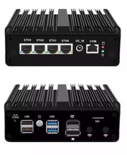 Fanless PfSense Firewall Soft Router J6412 N5105 N100 4x I226-V 2.5G LAN NVMe Barebone Mini PC HDMI2.0 DP AES-NI OPNsense Win11