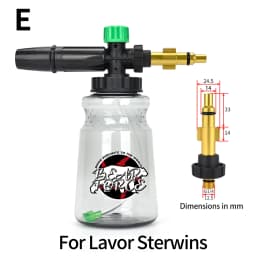 Pressure Washer Foam Lance Foam Nozzle Car Wash Foam Maker for Karcher Elitech Bort AR Bosch Michelin Pressure Washer