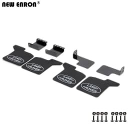 NEW ENRON Rubber Quarters Front & Rear Fender Mud Flaps Aluminum Bracket Set for RC Crawler Car 1/10 Traxxas TRX4 Tamiya D110