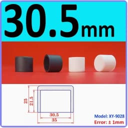 White Silicone Rubber Round End Cap Dust Seal Blanking End Stopper Protection Cover For Pipe Tube Furniture Pads 3mm-68.5mm