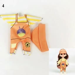 16cm Bjd Doll Clothes Suit High-end Dress Up Can Dress Up Fashion Doll Clothes Skirt Suit Best Gifts for Children DIY Girls Toys