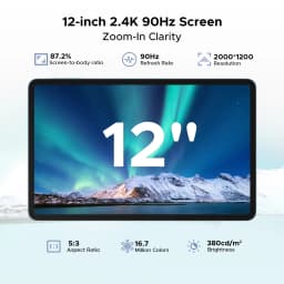 DOOGEE Tab G6 Pro Tablet PC Android 16 Gemini AI 12'' 2K Display 9000mAh Battery 8GB RAM 128GB ROM Ultra-thin Body Smart Pad