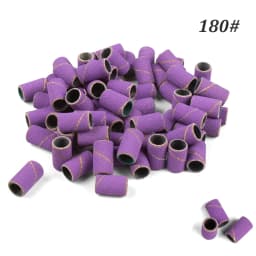 1000pcs Nail Sanding Bands Nail Drill Bit Caps Accessories for Manicure Gel Polish Removing Manicure Tool 80# 120# 180# 240# Set