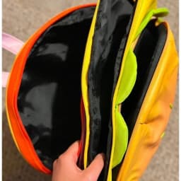 PU Stylish Hamburger Daypack Laptop Storage Zipper Portable Casual Tote Cheeseburger Backpack for Unisex Travel Outdoor Vacation