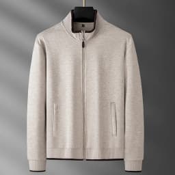 Minglu Autumn Winter Wool Men's Sweatshirts Luxury Solid Color Stnad Collar Letter Embroidery Sport Casual Male Hoodies 4XL