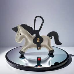 Small Horse Multi-color Pendant Leather Pendant Keychain Backpack Accessory Multicolored Creativity
