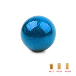 5/6 Speed Carbon Fiber Style Gear Shift Knob JDM Universal Shape Manual Transmission Shifter Lever Knob 8MM 10MM 12MM