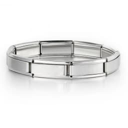 2025 Fashion Functional Elastic Bracelet Modular Bulk Italian Charms Links Fit Bracelet Stainless Steel Jewelry Wholesale