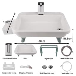 Outdoor Camping Portable Sink Multifunctional Camping Sink With Electric Water Pump Suitable For Outdoor Travel And Family Use