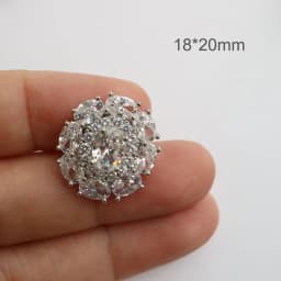 5pc Luxury Crystal Buttons Rhinestone Cubic Zirconia Button for Clothes Decorative CZ Sewing Cashmere Knit Cardigan