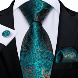 160cm Length Men's Tie Set Handkerchief Cufflinks Wedding Party Accessories Neck Ties Gift for Men Wholesale