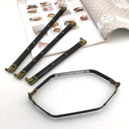 KISSDIY 5PCS 20 25 30CM Metal Internal Flex Purse Frame with Loops Bag Accessories Spring Clasp