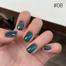 10ML 1-10PCS Winter New Style Hot Selling Black Nails Brown Nails Glass Bead Magnet Cat Eye Nail Polish Nail Set Nail Supplies