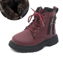 2025 Spring Autumn Winter Ankle Boots Light Girl Platform Shoes Burgundy Beige Black Boys Short Boots Super Cozy Shoes