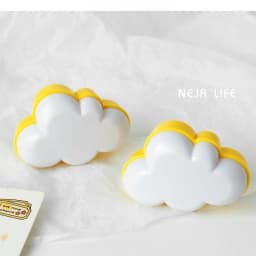 EU Plug 220V LED Cloud Night Light Dusk To Dawn Smart Sensor 0.5W for Hallway Bedroom Stairs Kids Room Energy Saving Cute Lamp