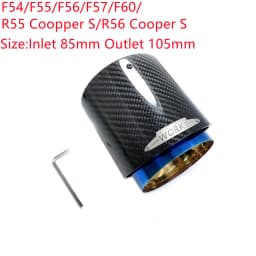 1 Pcs Top Quality Carbon Exhaust Muffler Tips For MINI Cooper S R55 R56 R57 R58 R59 R60 R61 F54 F56 F57 F60 JCW Muffler Pipes