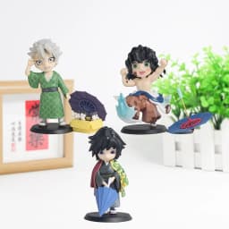  12cm New Demon Slayer Plum Rain Series 13pcs/set Blind Box Figure surprise Box Tanjiro Kamado Nezuko Action Model Toys Gifts
