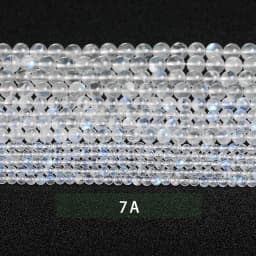 Natural Blue Flash Moonstone Beads High Quality Round Loose Spacer Gemstone For Jewelry Making Diy Bracelet Necklace Accessories