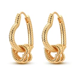 925 Sterling Silver Gold Color Circular Hoop Earrings Golden Earring Fit Original Charms Diy Fine Jewelry For Fashion Women