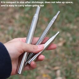 Outdoor Camping Blow Fire Tube Blowpipe Collapsible Tiny Beach Garden Tool Picnic Camping Equipment Blowing Fire Stick