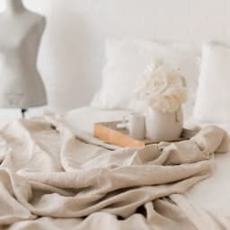 Pure 100% Linen Flat Sheet Moisture Absorbent All Season Linen Bed Sheet Various Sizes Solid Color 1 Piece Linen Flat Sheet Only