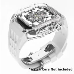 Luxury Glacier Modification Kit for IWatch Series 8 7 6 5 4 SE 45MM 44MM Transparent Case for Apple Watch Ultra 49mm Mod Band