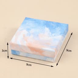 1Pcs Ink Cloud/Marble/Internet Celebrity Paper Box Kraft Paper Handbag Charm Bracelet Necklace Pendant Jewelry Display Gift Box