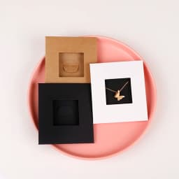 25/50Pcs Ready-made Craft Paper Foldable Hollow Envelope For Necklace Earrings Jewelry Display Cards DIY Packaging Accessories