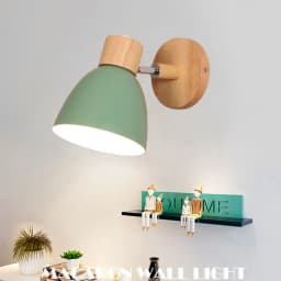 Minimalist Macaroon 6 Color Steering Head E27 Nordic Wall Lights Bedside Wall Sconce Modern Wall Light for Bedroom Nordic