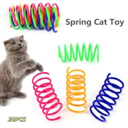 4/200Pcs Interactive Colorful Gauge Kitten Coil Spiral Springs Cat Toys for Kittens And Cats Pet Products
