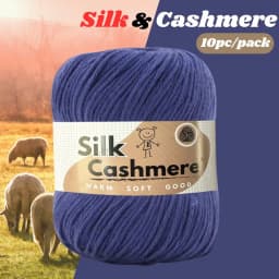 10pcs Silk Cashmere Yarn DK Double Knitting, High Quality, Soft and Warm, for Crochet and Knitting, for Christmas, Halloween, Ea
