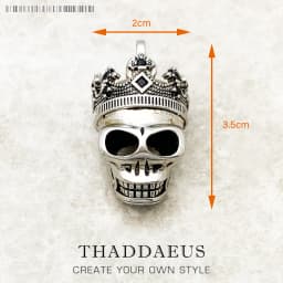 Pendant Sword With Crown Skull Knight Window New Fine Jewelry Europe Style 925 Sterling Silver Protection Gift For Women Men