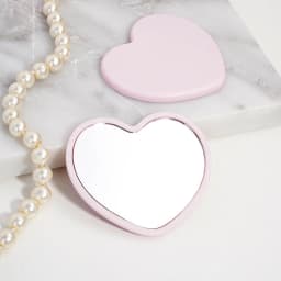 2-Face Makeup Mirror Square Portable Cute Girl'S Gift Hand Mini Mirror Pocket Double-Sided Makeup Mirror Compact Multiple Colors