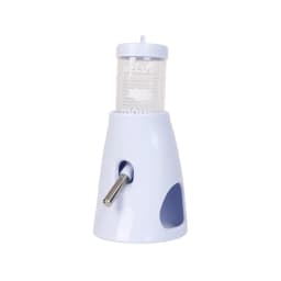 Small Animal Plastic Water Bottle with Stand Holder 2.7 oz No Drip Waterer for Hamster Guinea Pig Rabbit for Glass Tank
