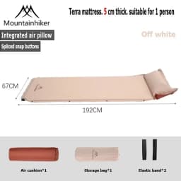 Outdoor Camping Self-Inflating Air Mattress Egg Crate Foam Sleeping Pad Moisture-Proof Floor Mat for Wild Tent Hiking