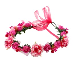Bridal Flower Crown Headpiece DIY Hair Accessory for Wedding Bride Party Decoration Floral Wreath Hairband Hair Styling