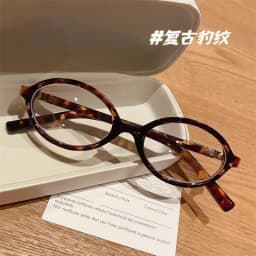 0 -0.5 -1.0 -1.5 To -4.0 Oval Frame Women's Myopia Glasses Trendy Anti-Blue Light Near Sighted Glasses Prescription Eyeglasses