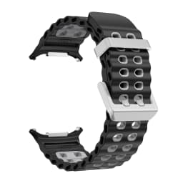 NEW Marine Silicone Strap for Samsung Watch Ultra 47mm Bracelet No Gaps Sport Two-Tone Band for Galaxy 8 Ultra Watchband Straps