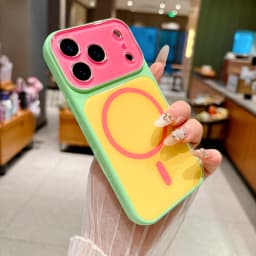 14 Colors Magnetic Case For iPhone 18 17 16 15 14 Pro Max For MagSafe Colorful Crystal Glitter Back Soft Bumper Cover Shockproof