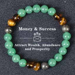 Natural Stone Bracelet Tiger Eye Stone Crystal Wealth Money Success Bracelet Men's and Women's Bracelets 호안석팔찌