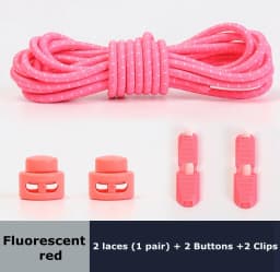 1Pair Colored Dots Round Shoelaces Elastic Plastic Lock Hiking Sports No Tie Shoelace Adult Children Shoe Accessories Lazy Lace