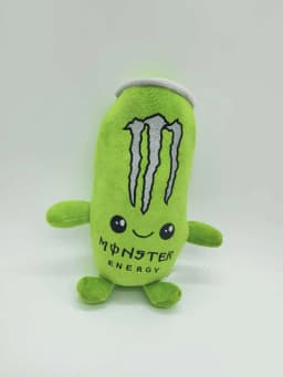 Black White Energy Monstoer  Can Shaped Plush Toy Zero Sugar Theme Soft Stuffed Doll Desktop Decor Holiday Gift