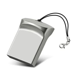 Mini Metal USB 2.0 Flash Drive 64GB Creative Business Gifts Memory Stick 32GB Pen Drive Silver Storage Devices Tiny U Pendrive