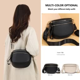 100% Top Layer Genuine Cowhide Leather Saddle Bag Luxury Handbags Women Bags Designer Crossbody Shoulder Bags for Women Commute