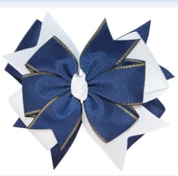 NEW Plaid Bows 4INCH School Hair Bows First Day Gingham Ribbon Stacked Bow Hair Clip Hairpin For Baby Girl Accessories