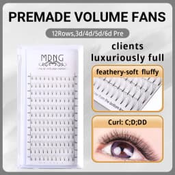MDNG Eyelashes Premade Wide Fans 3d/4d/5d/6d/ Short Stem J  B C D Volume Professional Eyelash Extensions Faux Mink