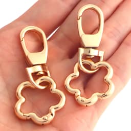 2 Pcs Flowers Charms Keychain Chain Keyring for Women Purse Bag Accessories Keychain