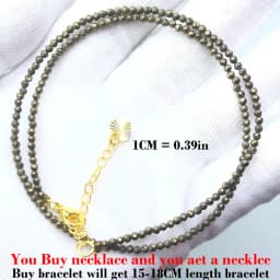 Simple Bohemian Natural Stone Cut the Shiny Beads Necklace Bracelet Set for Women Charms Fashion Female Party Gift Jewelry