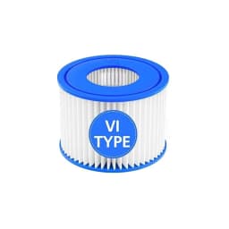 Hot Tub Filter VI, Spa Filter Cartridge for Bestway VI Lay-Z-Spa Intex, Coleman SaluSpa 90352E 58323 58323E, Hot Tub Spa Filters