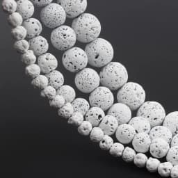 Natural Volcanic Lava Stone Beads Round Loose Spacer Beads for Jewelry Making Beadwork DIY Bracelets Accessories 15'' 4 6 8 10mm